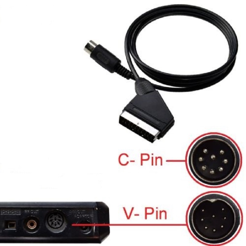 Retro Gaming Cables - Replacement 1.8M SCART Cable for Sega