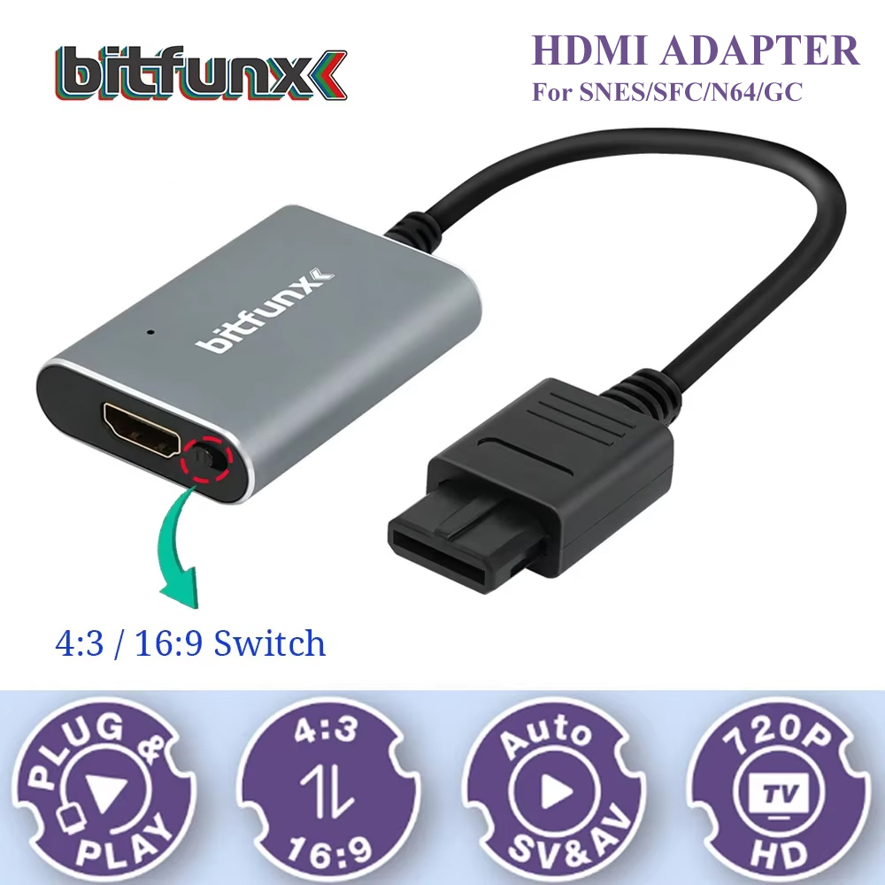 Retro Gaming Nostalgia - Bitfunx 720P Svideo / AV To