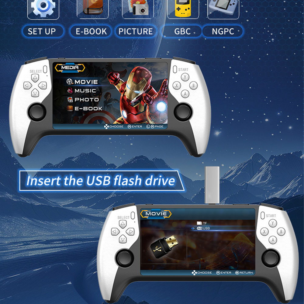2026 New SF3500 5 Inch Handhel - Retro Gaming Device recension och pris