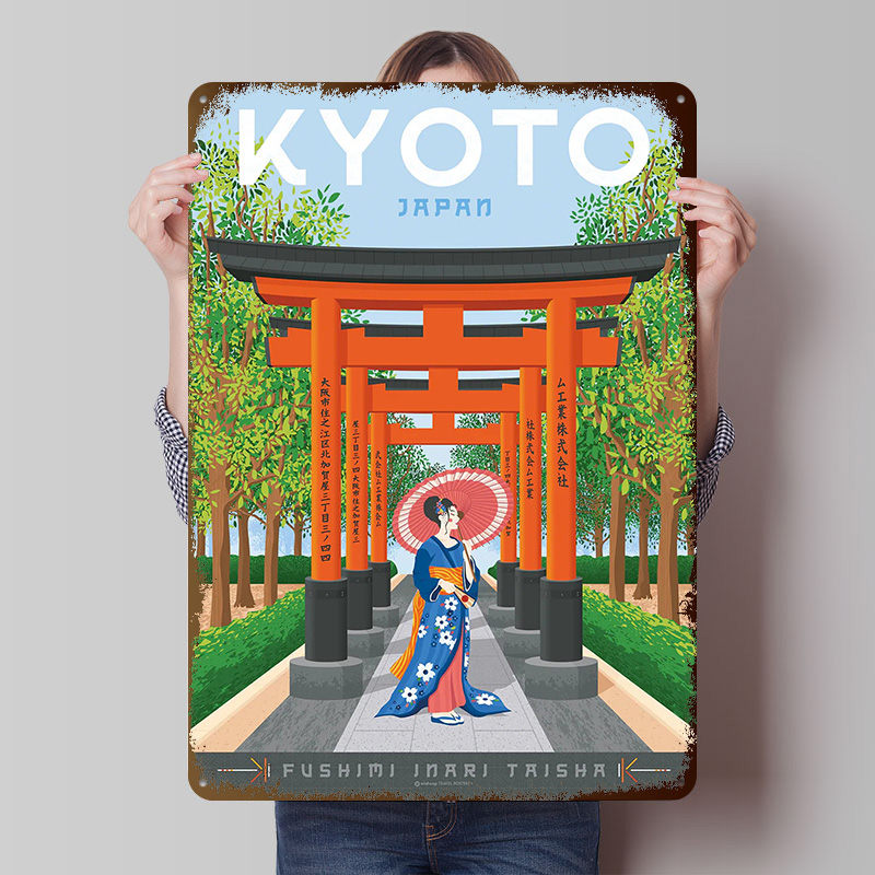 Kyoto Japan Travel Poster Cust - Retro Gaming Kyoto recension och pris