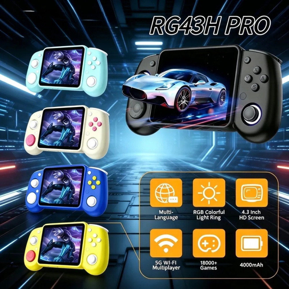 RG43H Pro Portable Retro Handh - Retro Gaming Nostalgia recension och pris