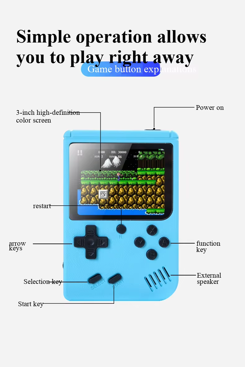 400 In 1 MINI Games Handheld G - Retro Gaming Device recension och pris