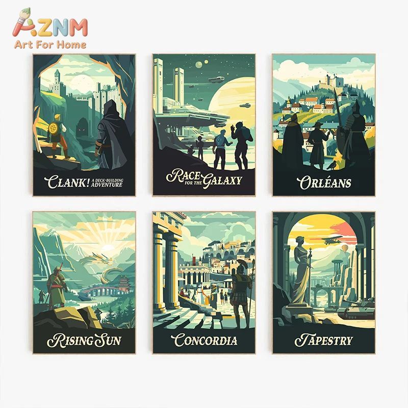 AZNM Retro Board Game Art Canv - Retro Gaming Us recension och pris