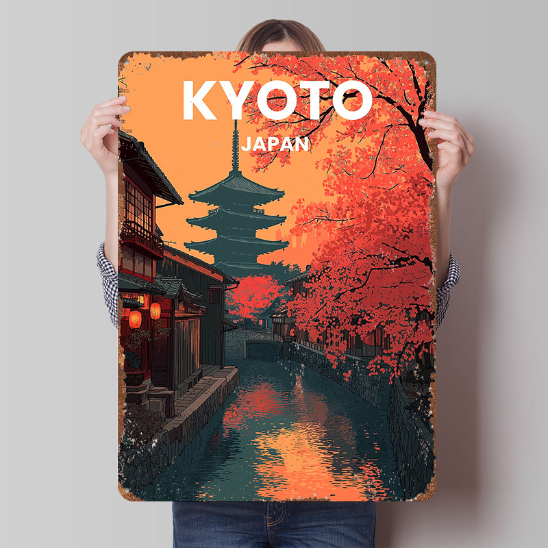 Kyoto Japan Pagoda Canal Metal - Retro Gaming Kyoto recension och pris