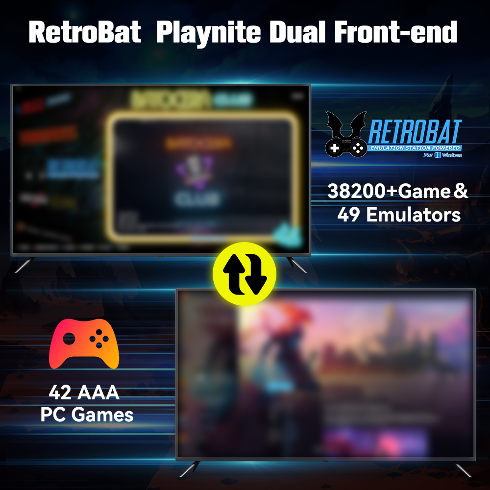 Retrobat＆Playnite System HDD R - Retro Gaming Mini Pc recension och pris