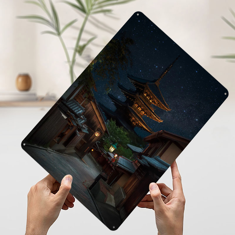 Kyoto Night Tinplate Poster Cu - Retro Gaming Kyoto recension och pris