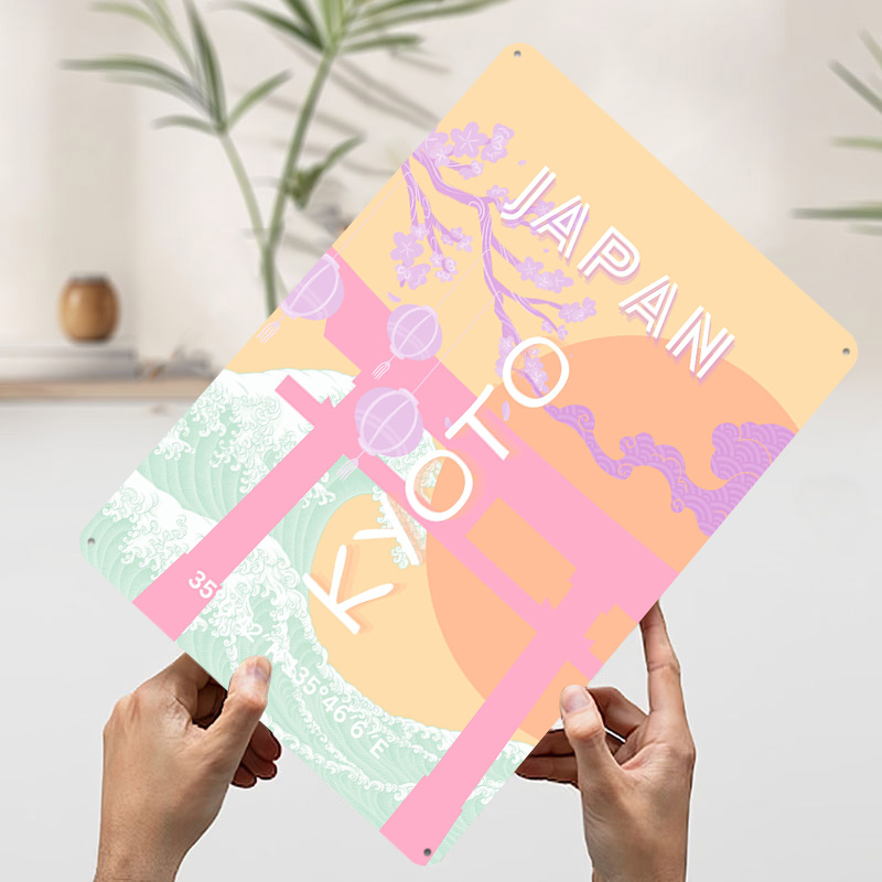 Kyoto Japan Travel Art Metal P - Retro Gaming Kyoto recension och pris