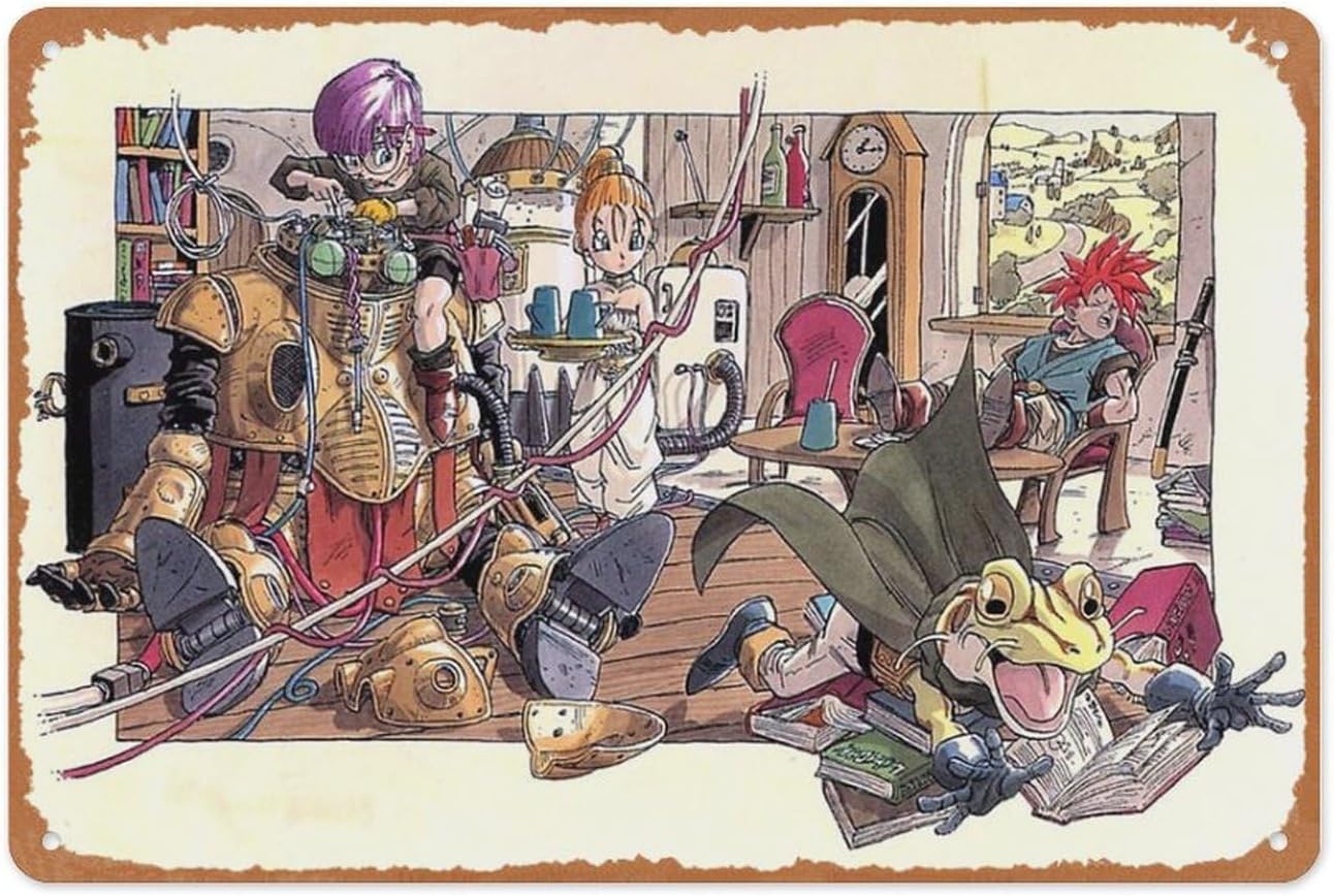 Retro Game Metal Sign - Chrono - Retro Gaming Us recension och pris