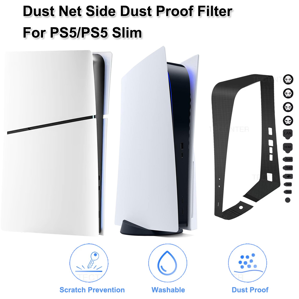 For PS5 Slim Disc/Digital Cons - Console Dust Cover recension och pris
