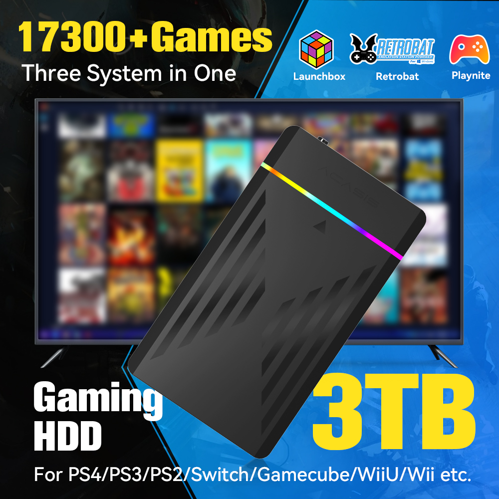 3TB Portable Gaming HDD Launch - Retro Gaming Mini Pc recension och pris