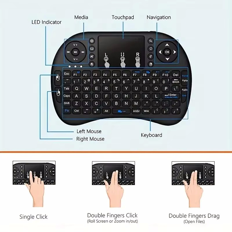 Wireless Keyboard Air Mouse Sp - Retro Gaming Corps recension och pris